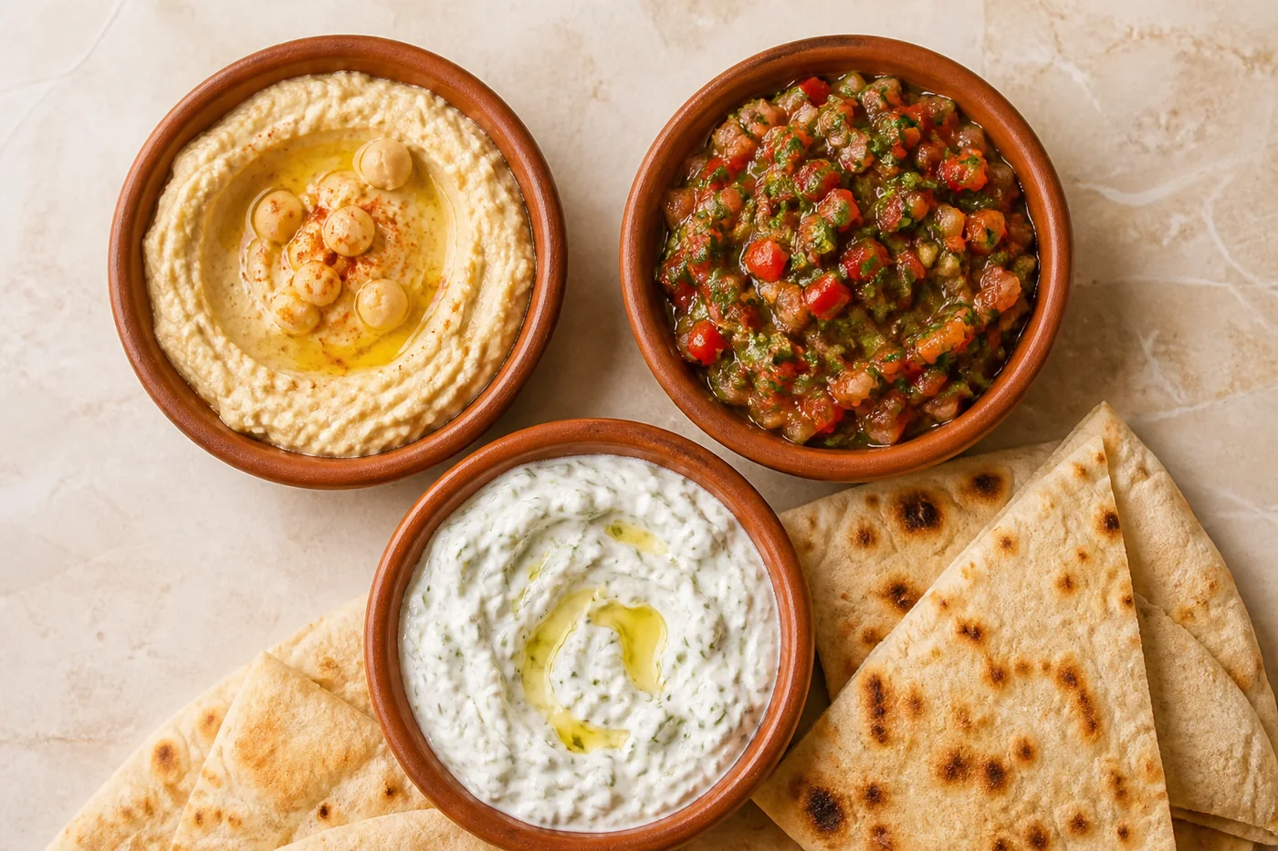 Turkish mezze for sharing