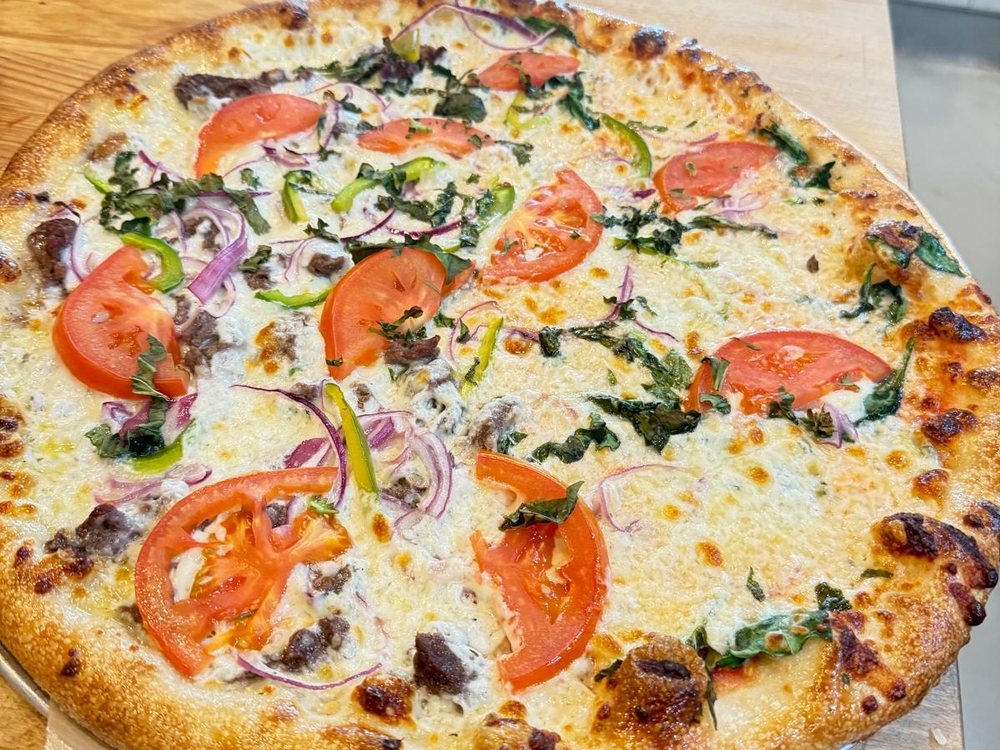 Pizza from our stone oven